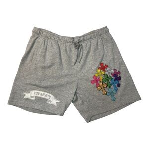 Sz 3xl Gray Shorts with muti colors Cross Patch